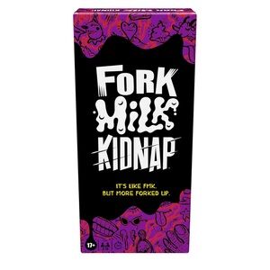 Fork Milk Kidnap Card Game adult game of questionable choices age 17+ nwt Hasbro